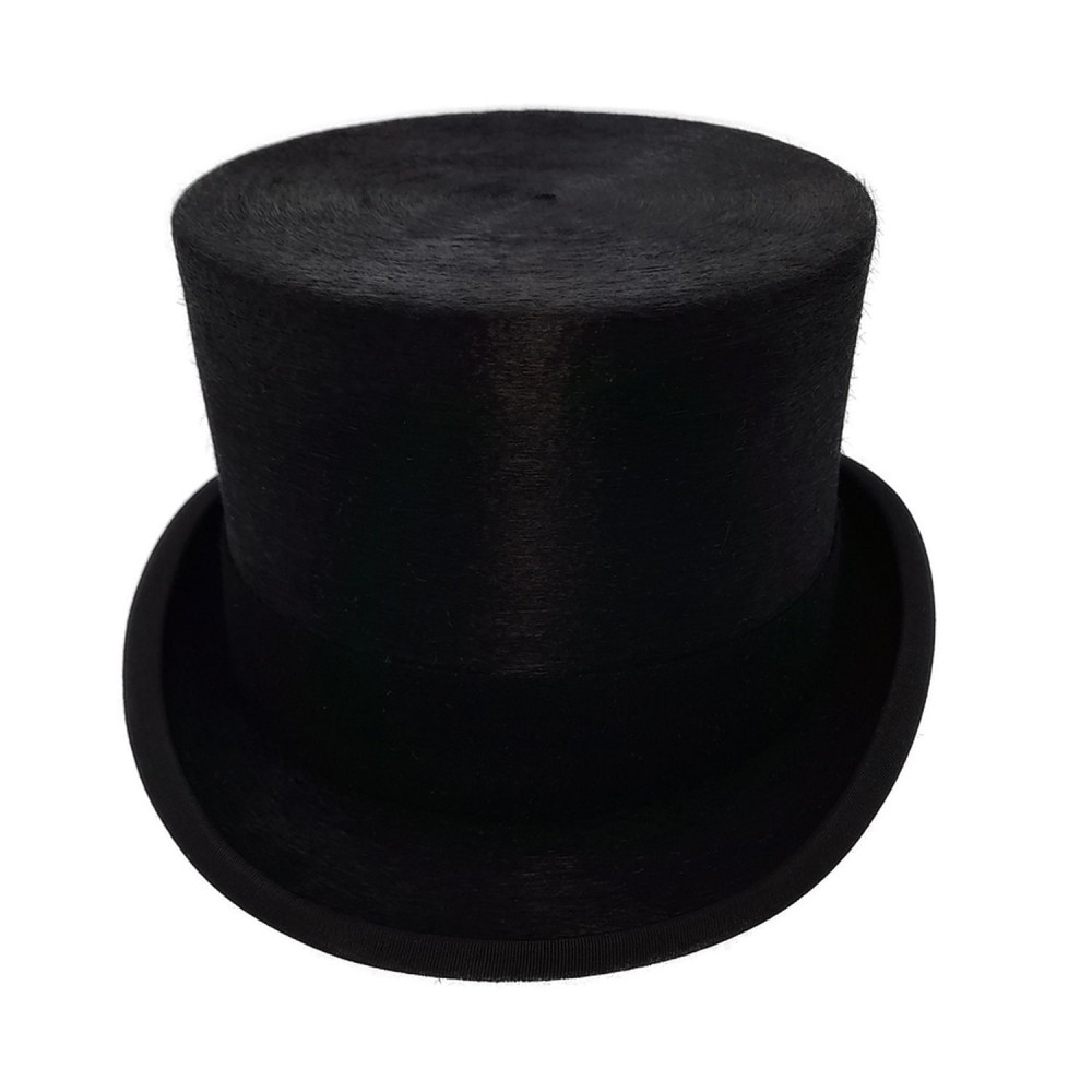 Black Fur Felt Melusine TALLER Top Hat | Ascot Top Hats