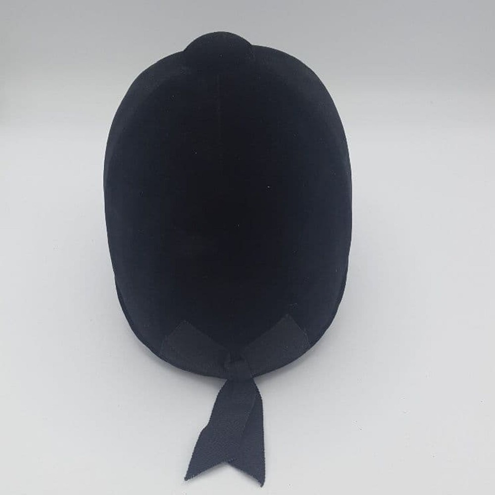 Black 55cm Patey Cap Velvet covered Hand Made Black Hunt Cap Show Cap