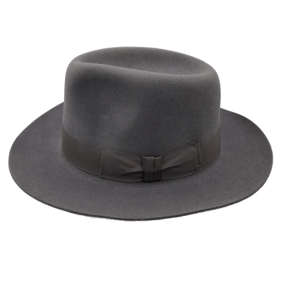 Sun Yorkos Grey Felt Floppy Hat Rain Bonnet For Women Silver