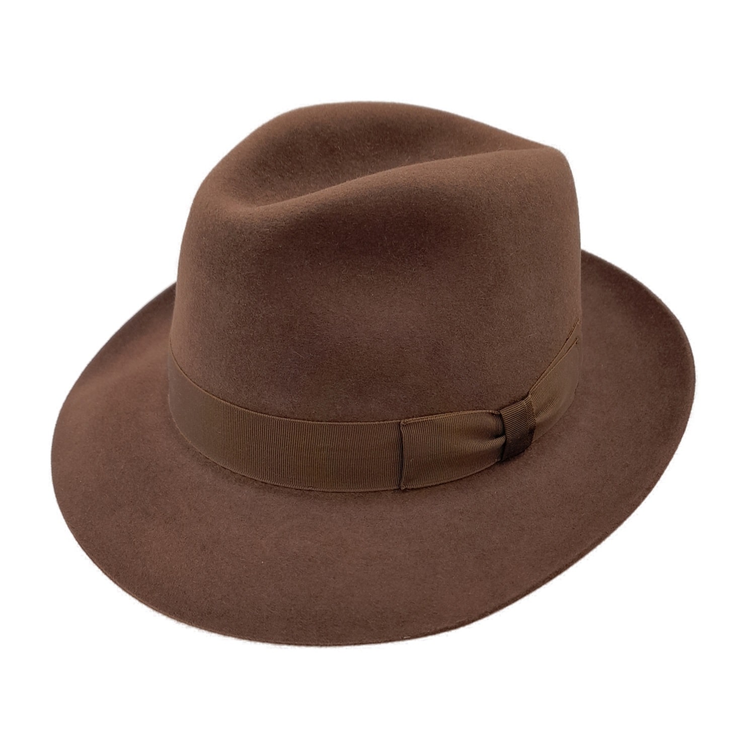 Fine Fur Felt Fedora Brown Stratford