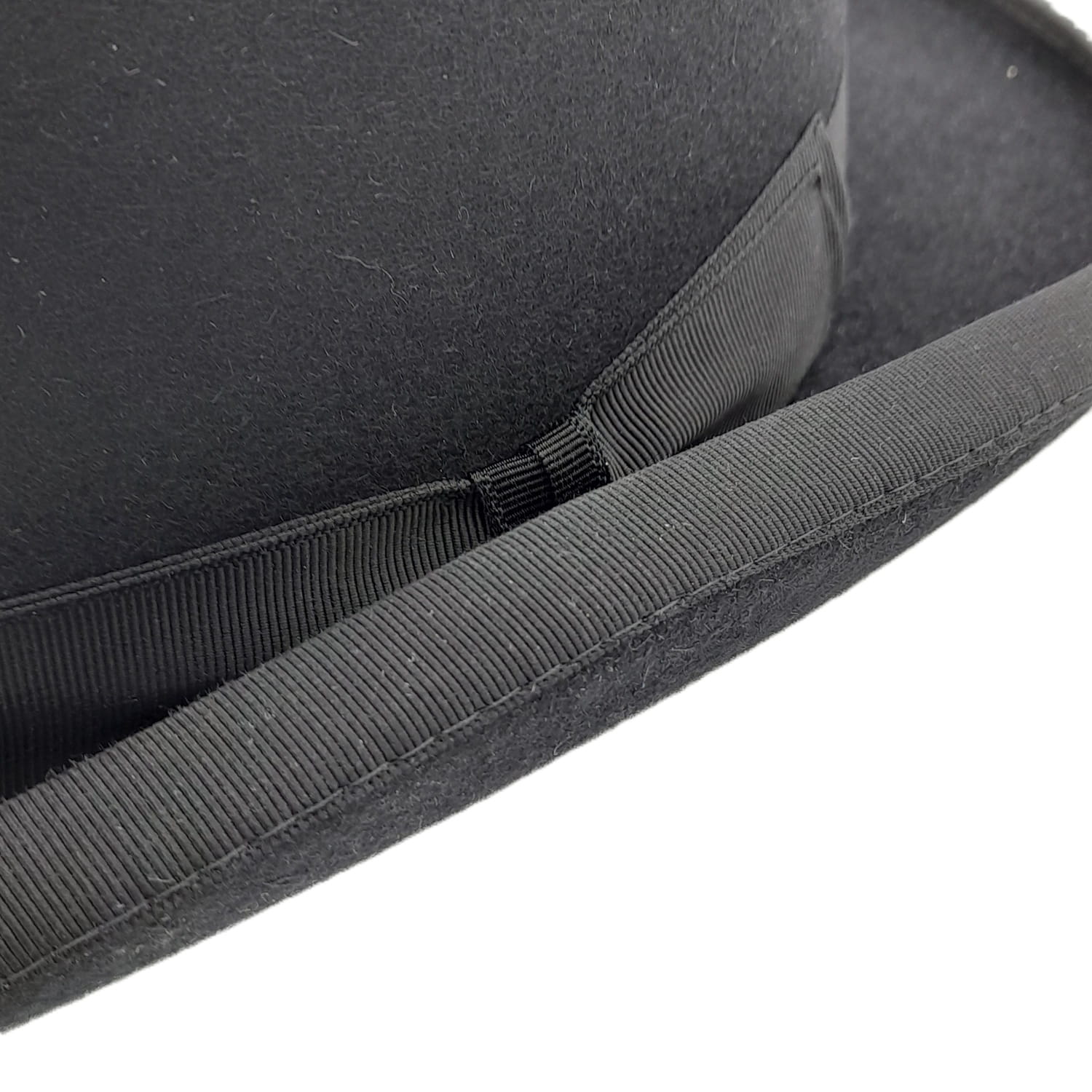 Black Fur Felt Bowler Hat | Soft Shell | Ascot Top Hats