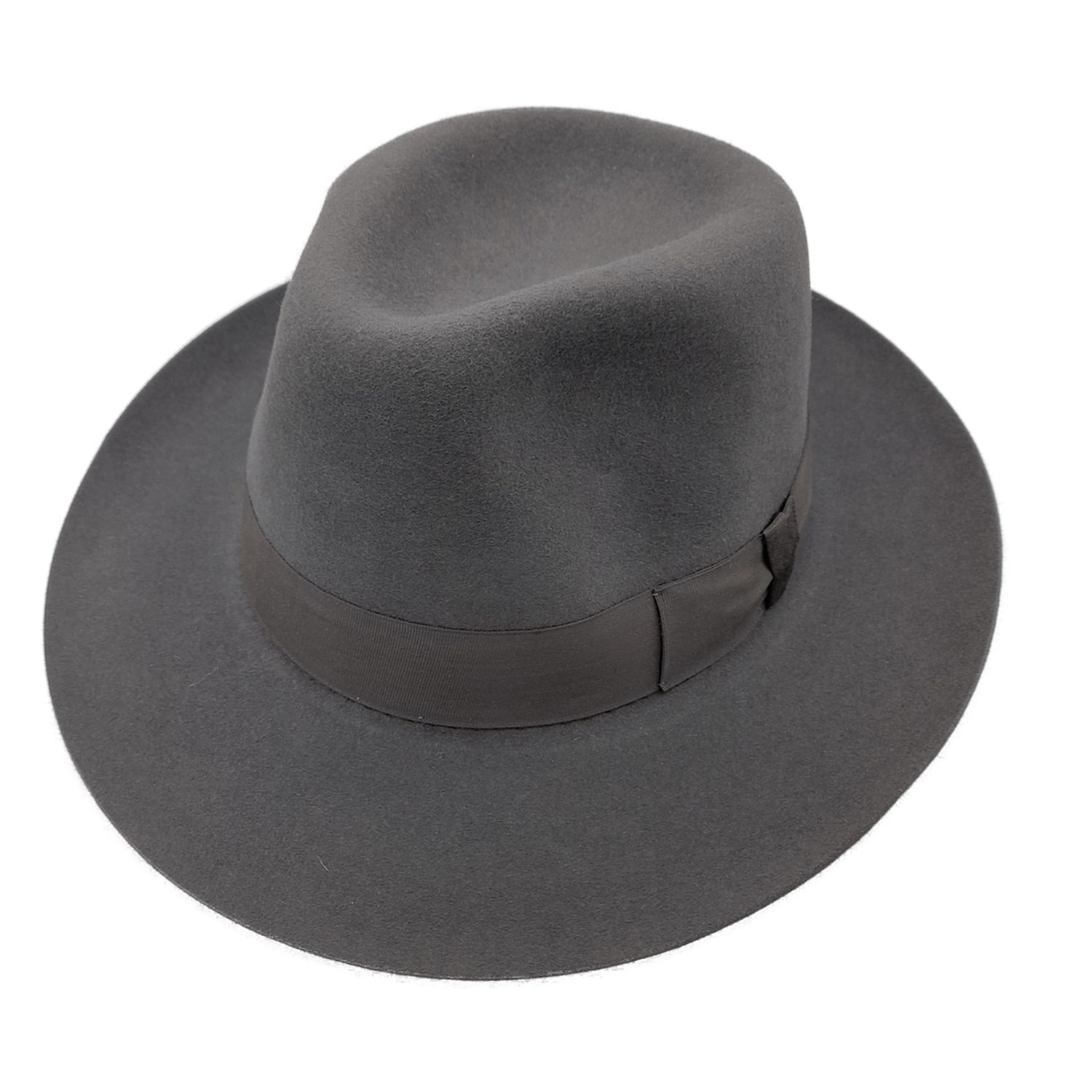 Women Gradient Color Fedora Wide Brim Felt Panama Hat With Belt Buckle A Came