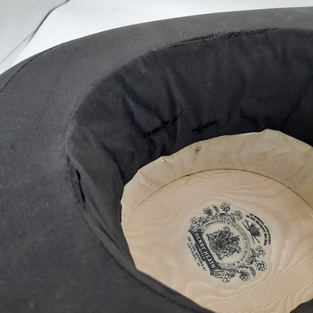 Vintage 59cm Collapsible Silk Top Hat | Opera Hat Size 7&1/4